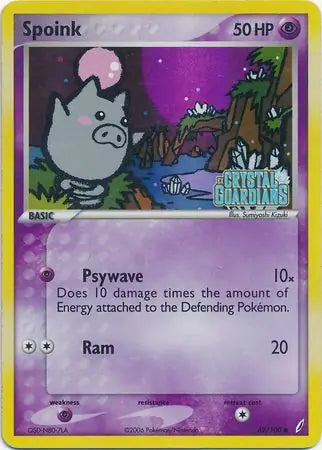 Spoink 62/100 (Crystal Guardians)  - Reverse Holofoil | Good Games Adelaide SA