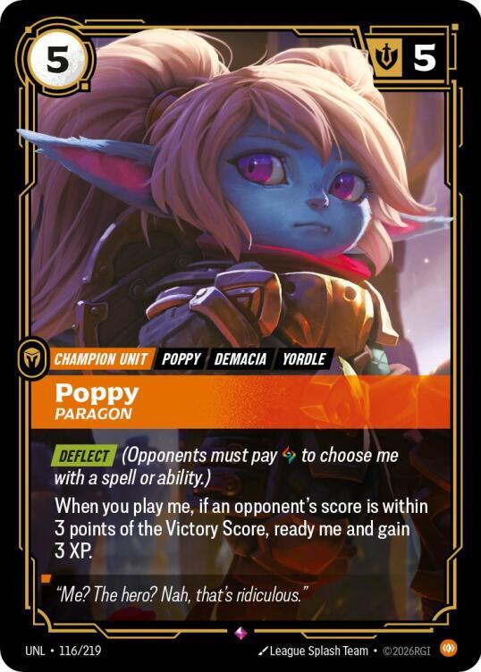 Poppy - Paragon 116/219 (Unleashed)  - Foil | Good Games Adelaide SA