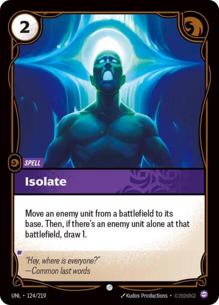 Isolate 124/219 (Unleashed)  - Foil | Good Games Adelaide SA