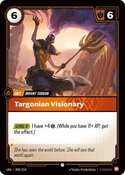 Targonian Visionary 98/219 (Unleashed)  - Foil | Good Games Adelaide SA
