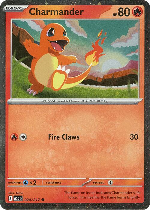 Charmander 020/217 (Miscellaneous Cards & Products)  - Cosmo Holofoil | Good Games Adelaide SA