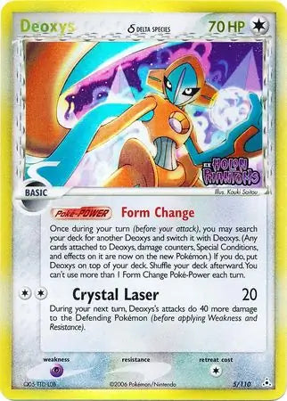 Deoxys Delta Species Normal Forme 5/110 (Holon Phantoms)  - Reverse Holofoil | Good Games Adelaide SA