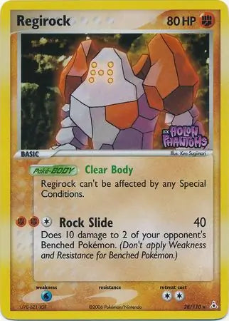 Regirock 28/110 (Holon Phantoms)  - Reverse Holofoil | Good Games Adelaide SA
