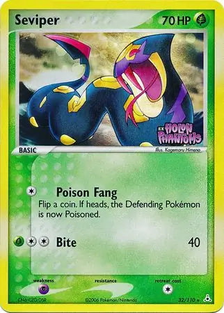 Seviper 32/110 (Holon Phantoms)  - Reverse Holofoil | Good Games Adelaide SA