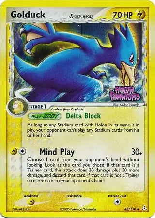 Golduck Delta Species 43/110 (Holon Phantoms)  - Reverse Holofoil | Good Games Adelaide SA