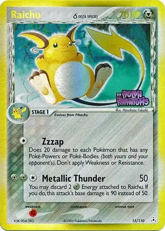 Raichu Delta Species 15/110 (Holon Phantoms)  - Reverse Holofoil | Good Games Adelaide SA