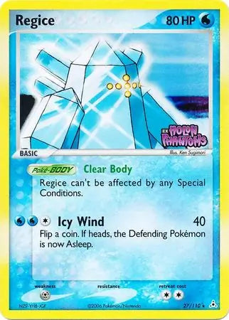 Regice 27/110 (Holon Phantoms)  - Reverse Holofoil | Good Games Adelaide SA