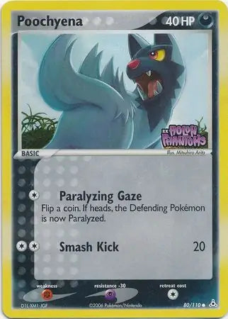 Poochyena 80/110 (Holon Phantoms)  - Reverse Holofoil | Good Games Adelaide SA