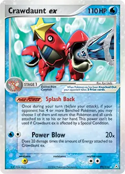 Crawdaunt ex 99/110 (Holon Phantoms)  - Holofoil | Good Games Adelaide SA