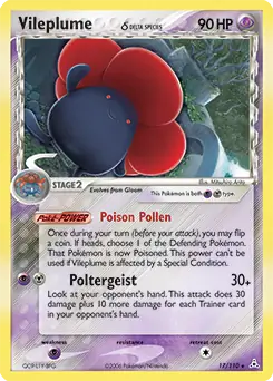 Vileplume Delta Species 17/110 (Holon Phantoms)  - Holofoil | Good Games Adelaide SA