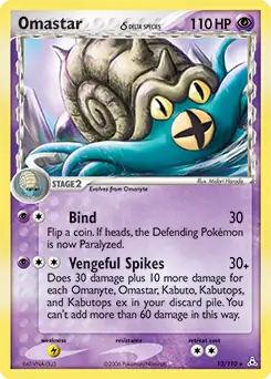 Omastar Delta Species 13/110 (Holon Phantoms)  - Holofoil | Good Games Adelaide SA
