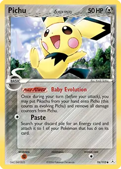 Pichu Delta Species 76/110 (Holon Phantoms)  | Good Games Adelaide SA