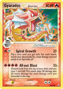 Gyarados Star Delta Species 102/110 (Holon Phantoms)  - Holofoil | Good Games Adelaide SA