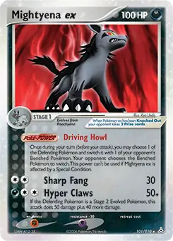 Mightyena ex 101/110 (Holon Phantoms)  - Holofoil | Good Games Adelaide SA
