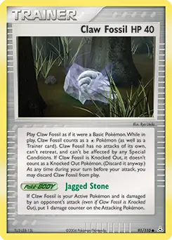 Claw Fossil 91/110 (Holon Phantoms)  | Good Games Adelaide SA