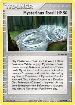 Mysterious Fossil 92/110 (Holon Phantoms)  | Good Games Adelaide SA