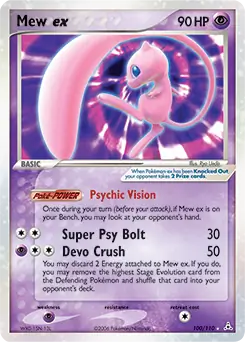 Mew ex 100/110 (Holon Phantoms)  - Holofoil | Good Games Adelaide SA