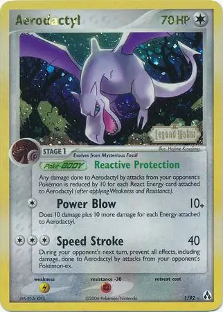 Aerodactyl 1/92 (Legend Maker)  - Reverse Holofoil | Good Games Adelaide SA