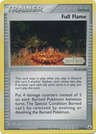Full Flame 74/92 (Legend Maker)  - Reverse Holofoil | Good Games Adelaide SA