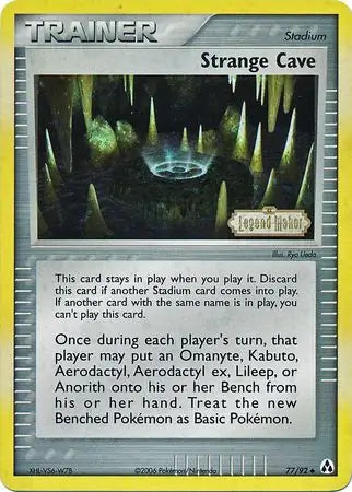 Strange Cave 77/92 (Legend Maker)  - Reverse Holofoil | Good Games Adelaide SA