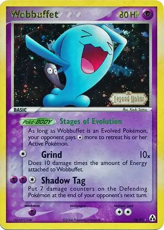 Wobbuffet 28/92 (Legend Maker)  - Reverse Holofoil | Good Games Adelaide SA