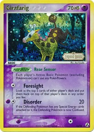 Girafarig 16/92 (Legend Maker)  - Reverse Holofoil | Good Games Adelaide SA