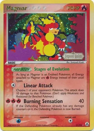 Magmar 21/92 (Legend Maker)  - Reverse Holofoil | Good Games Adelaide SA