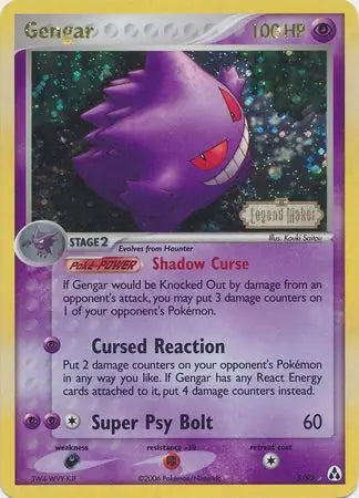 Gengar 5/92 (Legend Maker)  - Reverse Holofoil | Good Games Adelaide SA