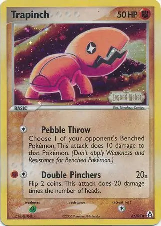 Trapinch 67/92 (Legend Maker)  - Reverse Holofoil | Good Games Adelaide SA
