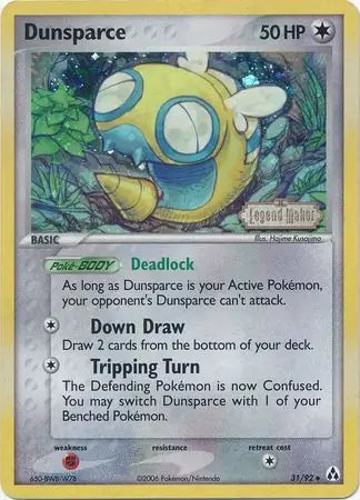 Dunsparce 31/92 (Legend Maker)  - Reverse Holofoil | Good Games Adelaide SA