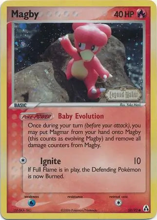 Magby 58/92 (Legend Maker)  - Reverse Holofoil | Good Games Adelaide SA