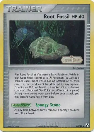 Root Fossil 80/92 (Legend Maker)  - Reverse Holofoil | Good Games Adelaide SA