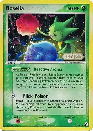 Roselia 42/92 (Legend Maker)  - Reverse Holofoil | Good Games Adelaide SA