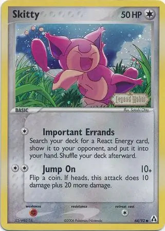 Skitty 64/92 (Legend Maker)  - Reverse Holofoil | Good Games Adelaide SA