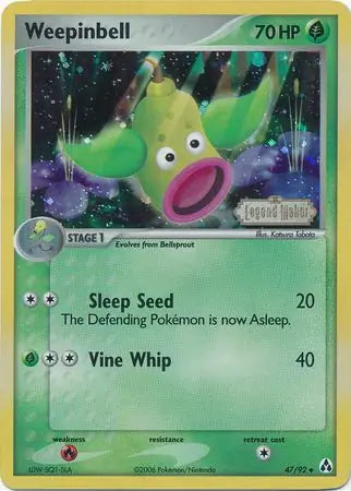 Weepinbell 47/92 (Legend Maker)  - Reverse Holofoil | Good Games Adelaide SA