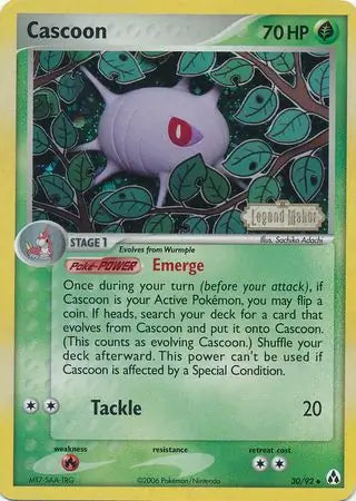 Cascoon 30/92 (Legend Maker)  - Reverse Holofoil | Good Games Adelaide SA