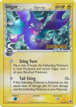Gligar Delta Species 16/101 (Dragon Frontiers)  - Reverse Holofoil | Good Games Adelaide SA