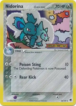 Nidorina Delta Species 34/101 (Dragon Frontiers)  - Reverse Holofoil | Good Games Adelaide SA