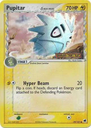 Pupitar Delta Species 59/101 (Dragon Frontiers)  - Reverse Holofoil | Good Games Adelaide SA