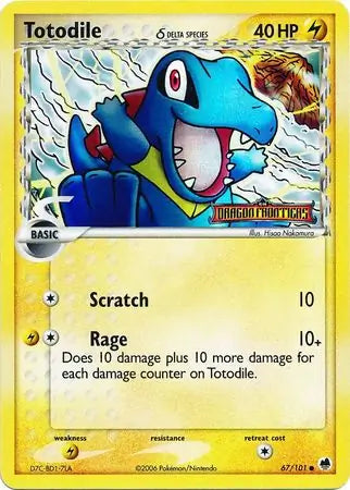 Totodile Delta Species 67/101 (Dragon Frontiers)  - Reverse Holofoil | Good Games Adelaide SA