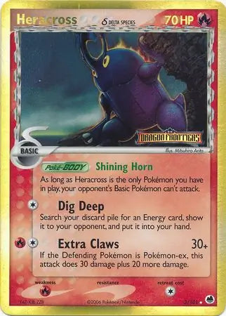 Heracross Delta Species 3/101 (Dragon Frontiers)  - Reverse Holofoil | Good Games Adelaide SA
