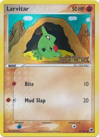 Larvitar 51/101 (Dragon Frontiers)  - Reverse Holofoil | Good Games Adelaide SA