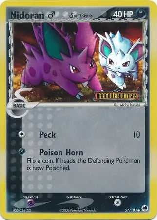 Nidoran M Delta Species 57/101 (Dragon Frontiers)  - Reverse Holofoil | Good Games Adelaide SA