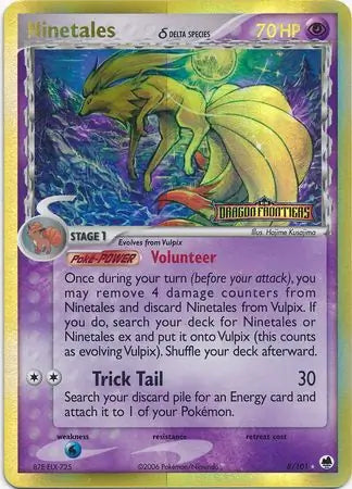 Ninetales Delta Species 8/101 (Dragon Frontiers)  - Reverse Holofoil | Good Games Adelaide SA