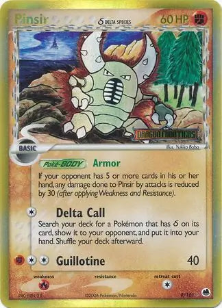Pinsir Delta Species 9/101 (Dragon Frontiers)  - Reverse Holofoil | Good Games Adelaide SA