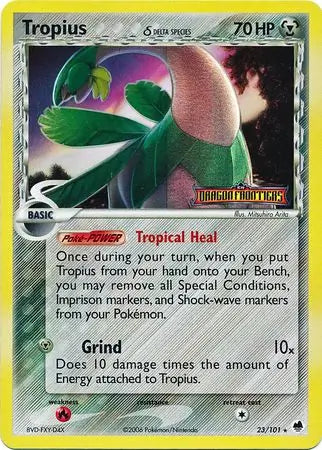 Tropius Delta Species 23/101 (Dragon Frontiers)  - Reverse Holofoil | Good Games Adelaide SA