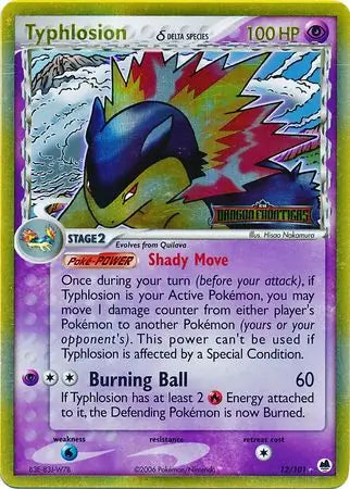 Typhlosion Delta Species 12/101 (Dragon Frontiers)  - Reverse Holofoil | Good Games Adelaide SA