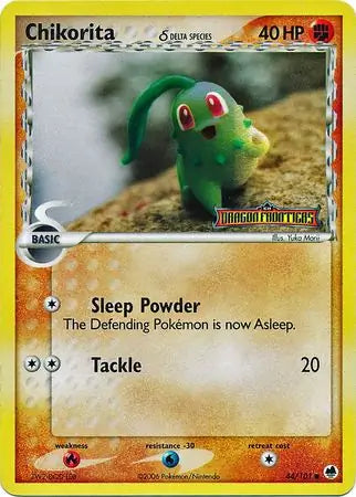 Chikorita Delta Species 44/101 (Dragon Frontiers)  - Reverse Holofoil | Good Games Adelaide SA