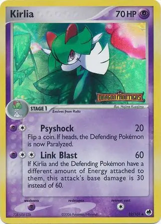 Kirlia 32/101 (Dragon Frontiers)  - Reverse Holofoil | Good Games Adelaide SA