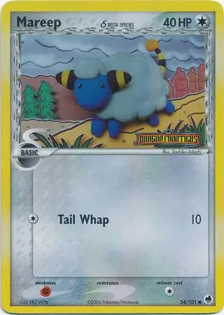 Mareep Delta Species 54/101 (Dragon Frontiers)  - Reverse Holofoil | Good Games Adelaide SA